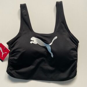 Puma sport bra seamless black womens size M‎